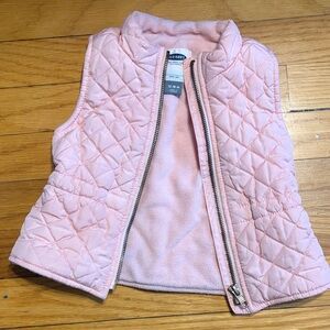 Old Navy Light Pink Quilted Vest